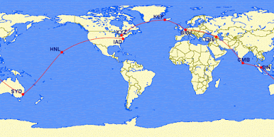 Around the World on Low Cost Airlines (US$1,510)