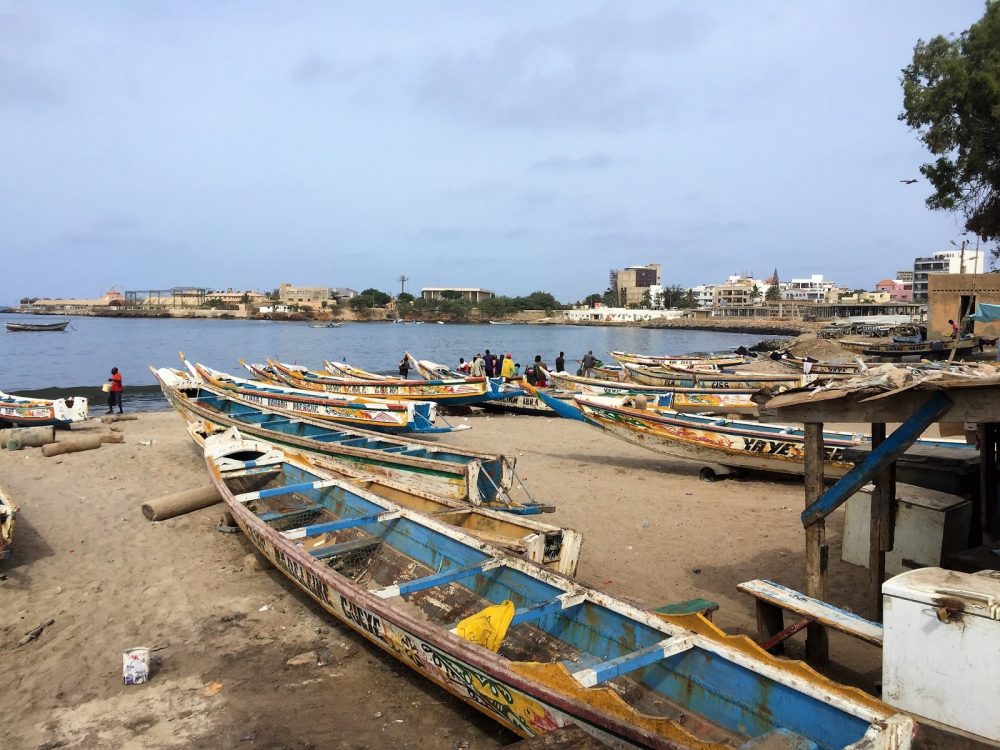 Fishing boats in Dakar, Senegal